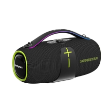 Колонка портативна з мікрофоном Hopestar A85 Bluetooth LED чорний