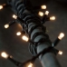 / Світлодіодна гірлянда-нитка чорний дріт 200 LED Magic Lights 14.5 м вулична теплий білий