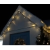/ Світлодіодна гірлянда-нитка чорний дріт 200 LED Magic Lights 14.5 м вулична теплий білий