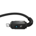 Кабель USB/Apple Lightning 2 м Baseus Unbreakable 2.4 А чорний Кабель USB/Apple Lightning 2 м Baseus Unbreakable 2.4 А чорний