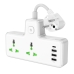 Мережевий фільтр-подовжувач 2 розетки HOCO AC11A Voyage 3хUSB/Type C 10 А 0.085 м білий Мережевий фільтр-подовжувач 2 розетки HOCO AC11A Voyage 3хUSB/Type C 10 А 0.085 м білий