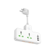 Мережевий фільтр-подовжувач 2 розетки HOCO AC11A Voyage 3хUSB/Type C 10 А 0.085 м білий Мережевий фільтр-подовжувач 2 розетки HOCO AC11A Voyage 3хUSB/Type C 10 А 0.085 м білий