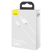 Кабель USB/Apple Lightning 1 м Baseus Superior 2.4 А білий