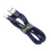 Кабель USB/Apple Lightning 1 м Baseus Cafule Cable 2.4 А синій Кабель USB/Apple Lightning 1 м Baseus Cafule Cable 2.4 А синій