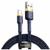 Кабель USB/Apple Lightning 1 м Baseus Cafule Cable 2.4 А синій Кабель USB/Apple Lightning 1 м Baseus Cafule Cable 2.4 А синій