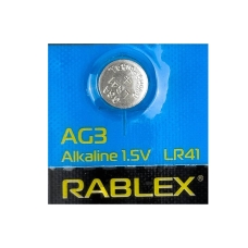 Батарейка кругла (таблетка) Rablex AG3 LR41 лужна