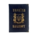Обкладинка на паспорт Україна з гербом шкірзам мікс Обкладинка на паспорт Україна з гербом шкірзам мікс