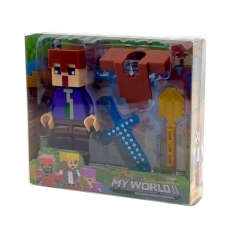 Ігрова фігурка Minecraft 19-22 з аксесуарами 10 см різнобарвний мікс