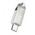 Флеш пам'ять USB 32 GB Hoco UD8 Smart Type-C+USB 3.0 сріблястий Флеш пам'ять USB 32 GB Hoco UD8 Smart Type-C+USB 3.0 сріблястий