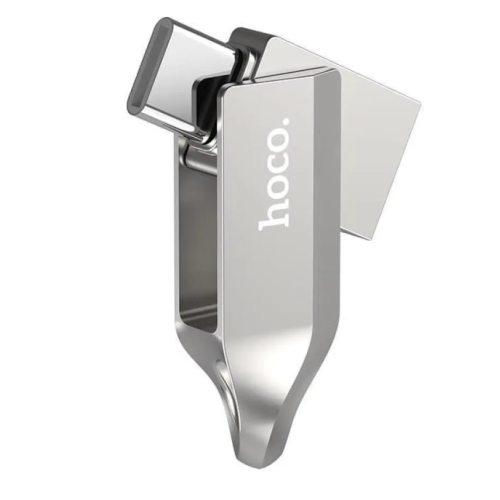 Флеш пам'ять USB 32 GB Hoco UD8 Smart Type-C+USB 3.0 сріблястий