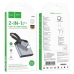 Перехідник 2в1 USB Type-C M/USB Type-C+AUX F 15 см HOCO LS39 сріблястий Перехідник 2в1 USB Type-C M/USB Type-C+AUX F 15 см HOCO LS39 сріблястий