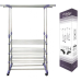 Вішак-стійка для одягу з полицями для взуття Triple Stand Hanger 160 х 80 метал сріблястий Вішак-стійка для одягу з полицями для взуття Triple Stand Hanger 160 х 80 метал сріблястий