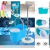 / Універсальна швабра з віджимом-центрифугою та відром Easy Mop "Кругла Швабра" 110х32см, блакитний