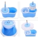 / Універсальна швабра з віджимом-центрифугою та відром Easy Mop "Кругла Швабра" 110х32см, блакитний
