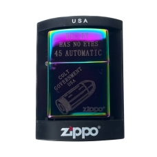 Запальничка бензинова Zippo ZP-303 кремнієвий підпал метал хамелеон