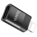 Перехідник Apple Lightning M/USB Type-C F HOCO UA17 чорний Перехідник Apple Lightning M/USB Type-C F HOCO UA17 чорний