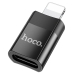 Перехідник Apple Lightning M/USB Type-C F HOCO UA17 чорний Перехідник Apple Lightning M/USB Type-C F HOCO UA17 чорний
