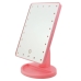 Дзеркало косметичне настільне з LED підсвіткою Large Led Mirror LK2023 рожевий Дзеркало косметичне настільне з LED підсвіткою Large Led Mirror LK2023 рожевий