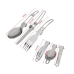 Набір посуду туристичний Cooking Set DS-308 металевий з карабіном чорний Набір посуду туристичний Cooking Set DS-308 металевий з карабіном чорний