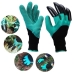 Садові рукавички-кігті Garden Genie Gloves чорний з бірюзовим Садові рукавички-кігті Garden Genie Gloves чорний з бірюзовим