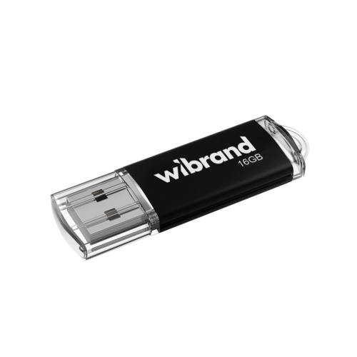 Флеш пам'ять USB 16 GВ Wibrand Cougar USB 2.0 чорний