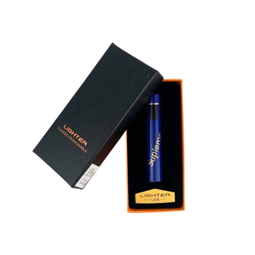 Запальничка електрична Lighter 8-18 USB пластик синій