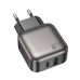 Зарядний блок живлення USB+Type-C Borofone BAS55A 30 W чорний Зарядний блок живлення USB+Type-C Borofone BAS55A 30 W чорний