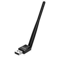 Адаптер Wi-Fi HOCO HI37 WiFi4 USB external antenna wireless network card Black new