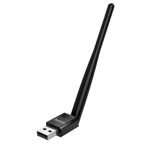 Адаптер Wi-Fi HOCO HI37 WiFi4 USB external antenna wireless network card Black new