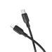 Кабель Type-C/Apple Lightning 1 м BOROFONE ВX113 Lenny PD 27 Вт чорний Кабель Type-C/Apple Lightning 1 м BOROFONE ВX113 Lenny PD 27 Вт чорний