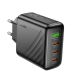 Зарядний блок живлення 3xType-C+USB HOCO CS27A Supply 67 W 20 V 3.35 A чорний