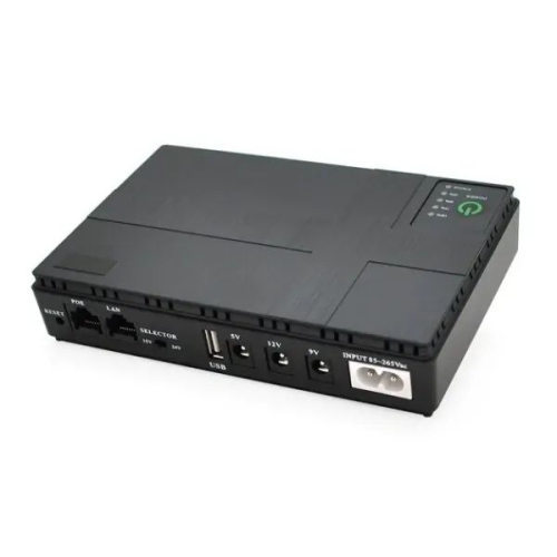 Джерело безперебійного живлення DC UPS для роутера, ONU, камер – 5V/9V/12V, багатофункціональний портативний UPS з USB та кабелями new