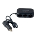 Розгалужувач прикурювача з подовжувачем Xunniu WT-D23 USB зарядний пристрій чорний Розгалужувач прикурювача з подовжувачем Xunniu WT-D23 USB зарядний пристрій чорний