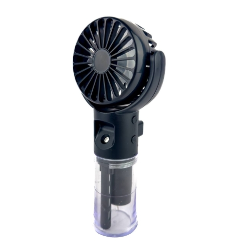 Вентилятор портативний Small fan AND LY-598 діаметр 7 см з розпиленням води чорний