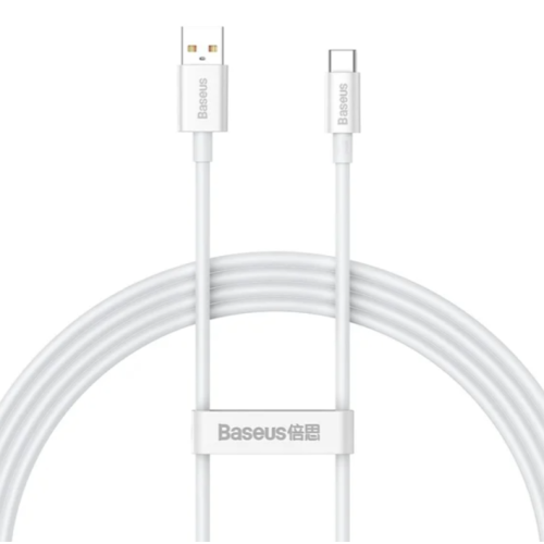 Кабель USB/Type-C 1.5 м Baseus Superior 100 Вт білий