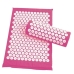 Масажний ортопедичний килимок Медика Acupressure Mat 65 х 41 см з подушкою рожевий