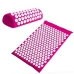 Масажний ортопедичний килимок Медика Acupressure Mat 65 х 41 см з подушкою рожевий