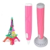 3D ручка 3DPEN-6-1 пластик трафарети Рожевий 3D ручка 3DPEN-6-1 пластик трафарети Рожевий