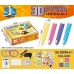 3D ручка 3DPEN-6-1 пластик трафарети Рожевий 3D ручка 3DPEN-6-1 пластик трафарети Рожевий