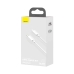 Кабель комплект 2 шт Type-C/Apple Lightning 1.5 м Baseus Simple Wisdom 20 Вт білий Кабель комплект 2 шт Type-C/Apple Lightning 1.5 м Baseus Simple Wisdom 20 Вт білий