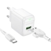 Зарядний пристрій з кабелем USB/Type-C 1 м BOROFONE BAS42A Potential 18 W 9 V 2 А білий