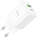 Зарядний блок живлення USB+Type-C HOCO N28 Founder 20 W 12 V 1.67 A білий Зарядний блок живлення USB+Type-C HOCO N28 Founder 20 W 12 V 1.67 A білий