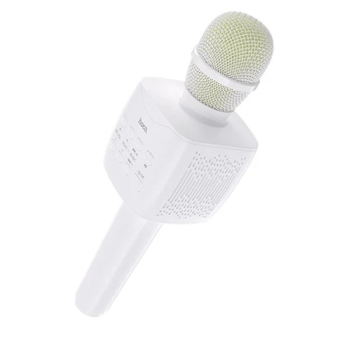 Мікрофон динамічний бездротовий HOCO BK5 Cantando для караоке Bluetooth білий