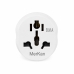 Мережевий перехідник US/UK/CH-EU MerKan Travel Adaptor білий Мережевий перехідник US/UK/CH-EU MerKan Travel Adaptor білий