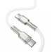 Кабель Type-C/Type-C 1 м Baseus Cafule Series Metal 100 Вт 5 А білий Кабель Type-C/Type-C 1 м Baseus Cafule Series Metal 100 Вт 5 А білий
