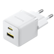Зарядний блок живлення Type-C+USB Baseus Palm 30 W 20 V 3 А білий
