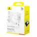 Зарядний блок живлення Type-C+USB Baseus Palm 30 W 20 V 3 А білий Зарядний блок живлення Type-C+USB Baseus Palm 30 W 20 V 3 А білий