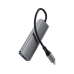 USB-хаб зовнішній 4 порти ACEFAST J15 Type-C 0.15 м сріблястий USB-хаб зовнішній 4 порти ACEFAST J15 Type-C 0.15 м сріблястий
