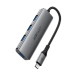 USB-хаб зовнішній 4 порти ACEFAST J15 Type-C 0.15 м сріблястий USB-хаб зовнішній 4 порти ACEFAST J15 Type-C 0.15 м сріблястий