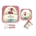 / Набір посуду ООПТ CP7208 Bamboo kids set 5 предметів, рожевий / Набір посуду ООПТ CP7208 Bamboo kids set 5 предметів, рожевий